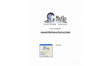 ArgoSoft Mail Server: App Reviews; Features; Pricing & Download | OpossumSoft